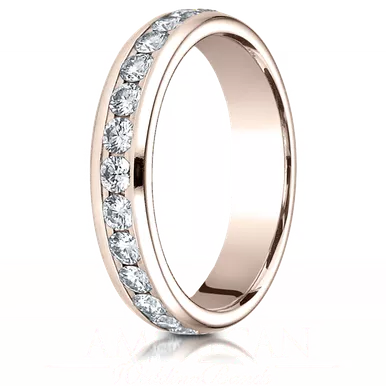 1.00ct. DiamondEternity band 4mm in 14k Rose gold
