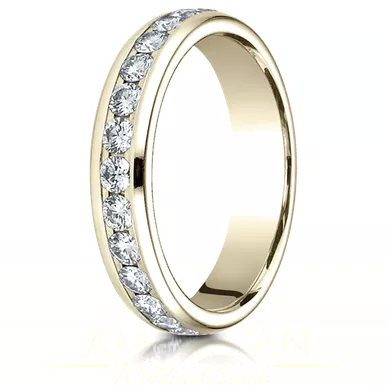 1.00ct. DiamondEternity band 4mm in 14k Yellow gold