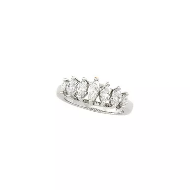1.25ct. Marquise 7 StoneDiamondAnniversary band18k White Gold