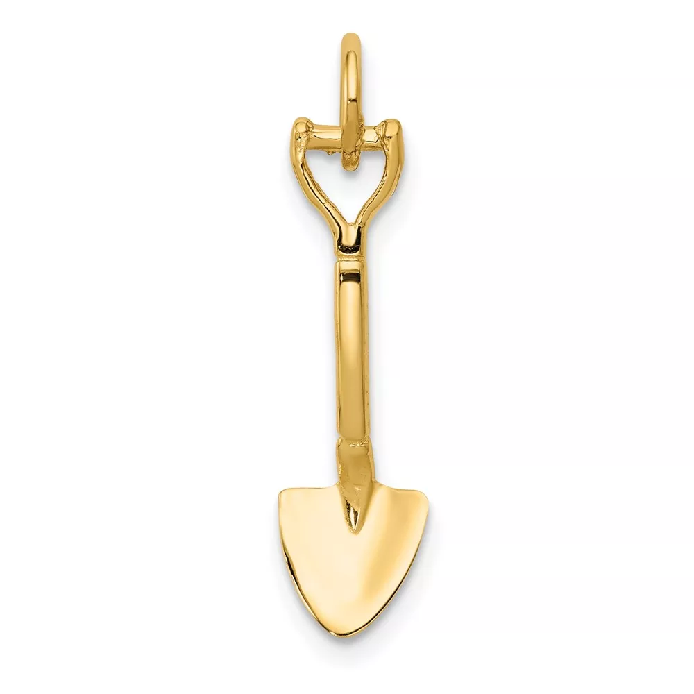 10k 3-D Spade Charm