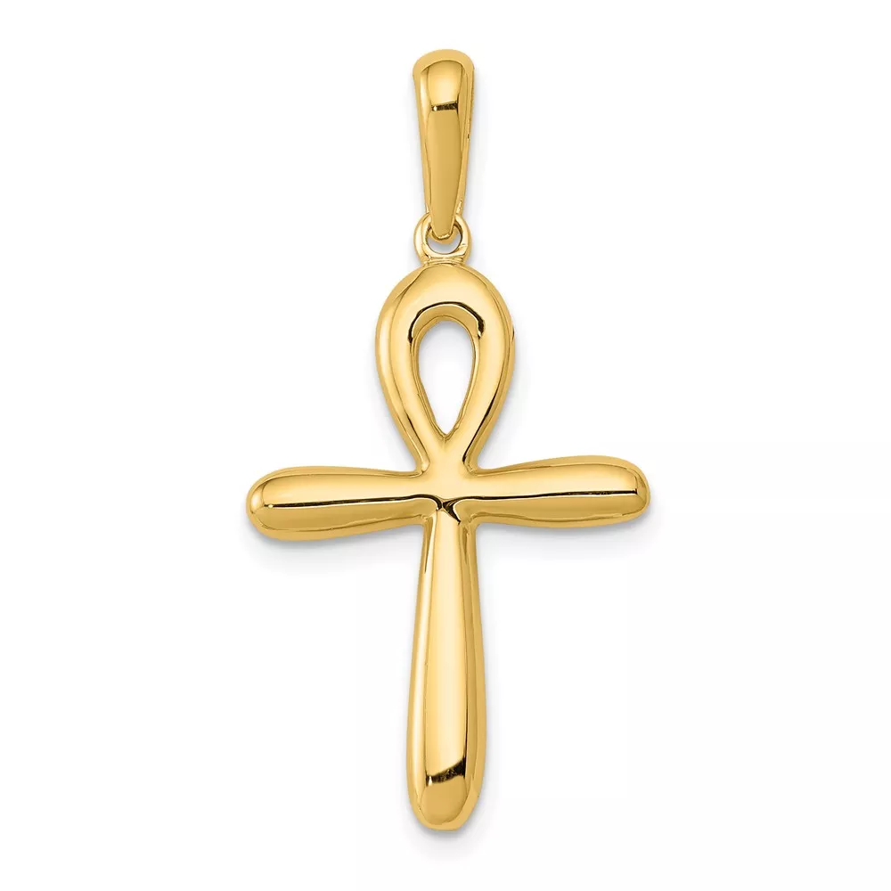 10k Ankh Cross Pendant