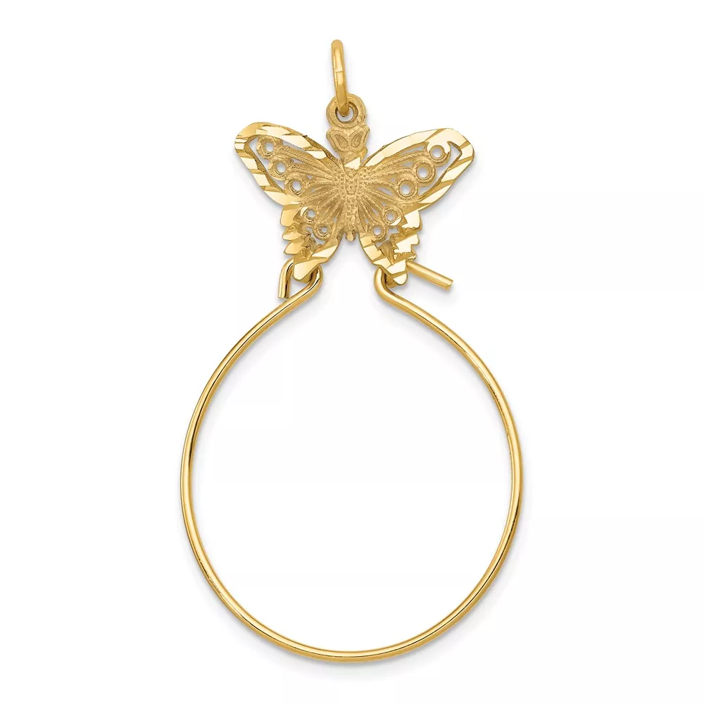 10k Butterfly Holder Charm