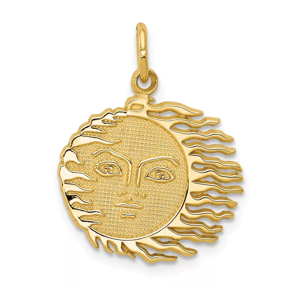 10k Flaming Sun Charm