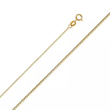 10K Gold 0.7mm Box Chain 24 Inches