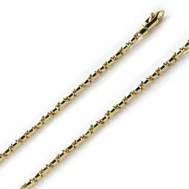 10K Gold 2.6mm Fancy Hand Made Chain 30 Inches