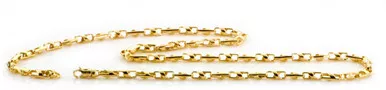 10K Gold 4.2mm Fancy Hand Made Chain 16 Inches