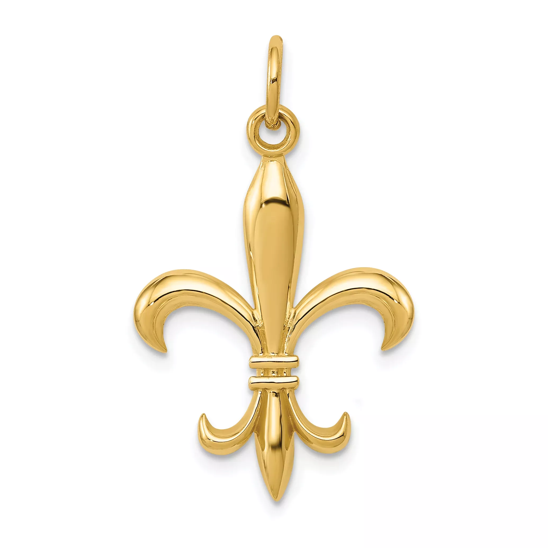 10k Hollow Fleur De Lis Charm Metal Mold