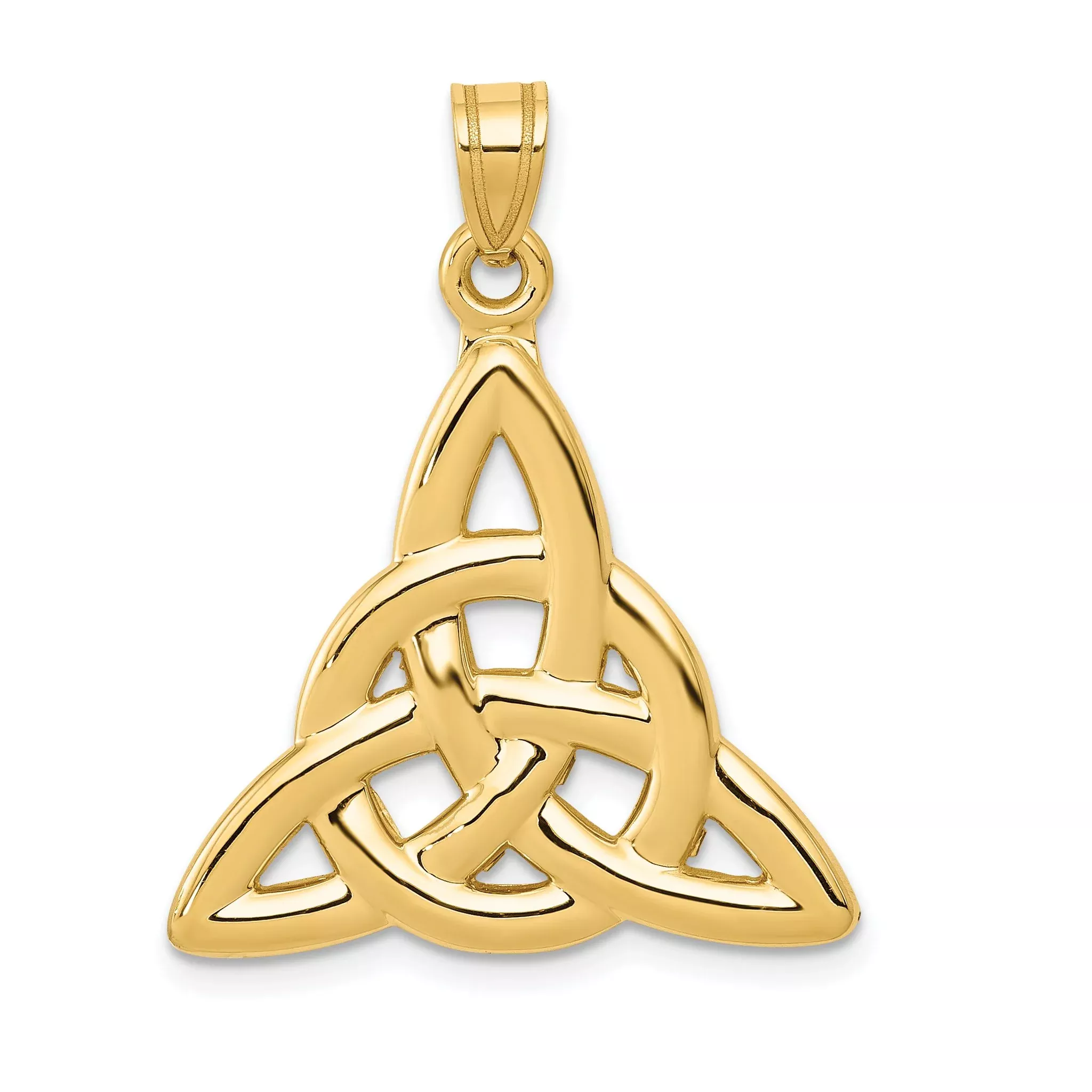 10k Polished Trinity Pendant