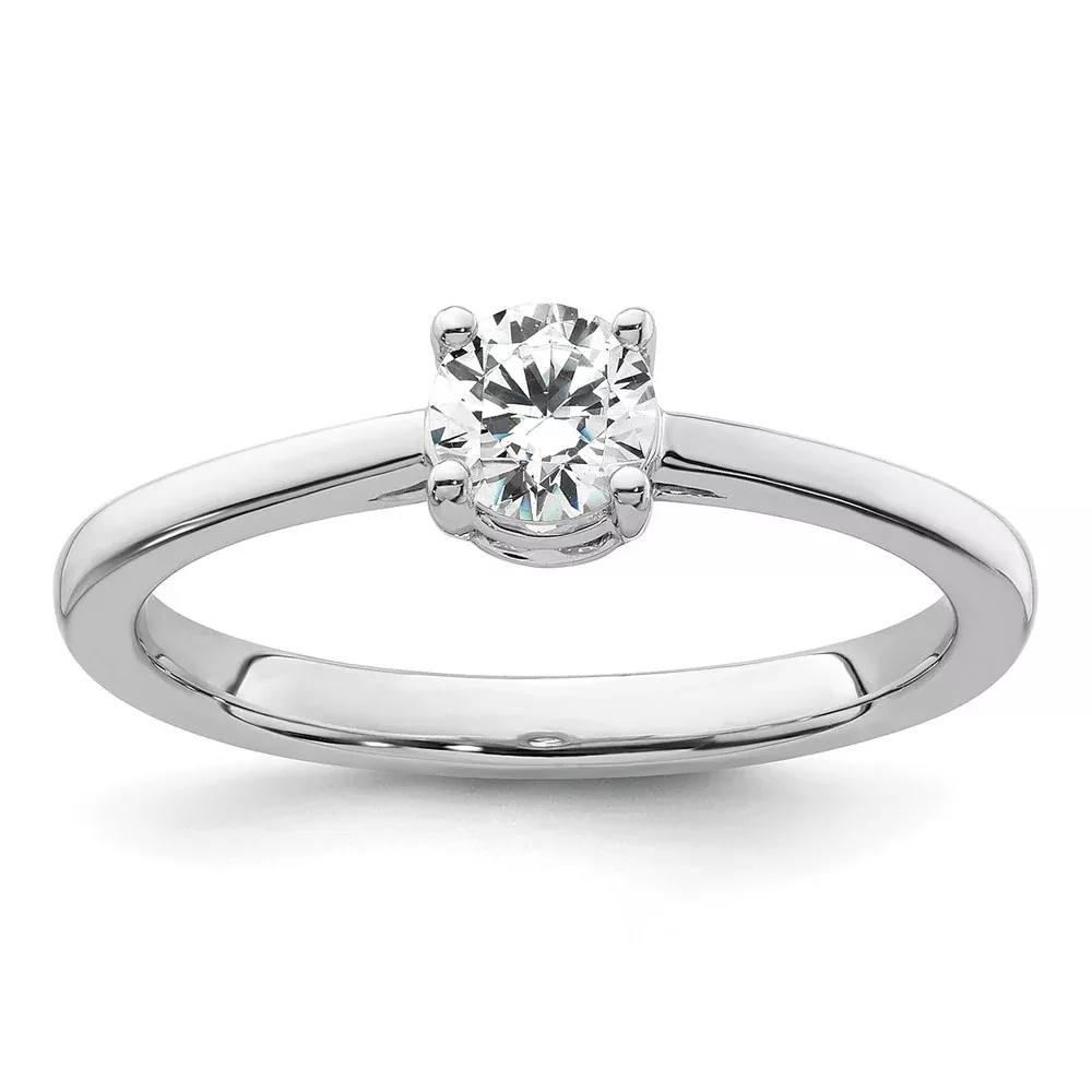 10k White Gold 1 Ct. Lab Grown Diamond VS /SI+ G+ Engagement Ring