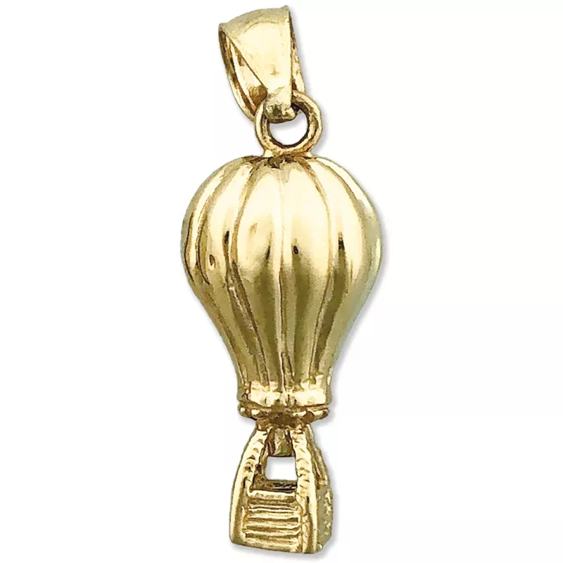 14K Gold 3D Air Balloon Charm