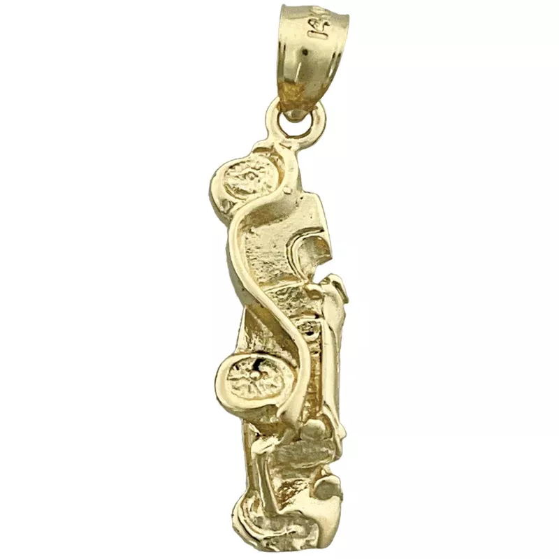 14K Gold Convertible Roadster Charm