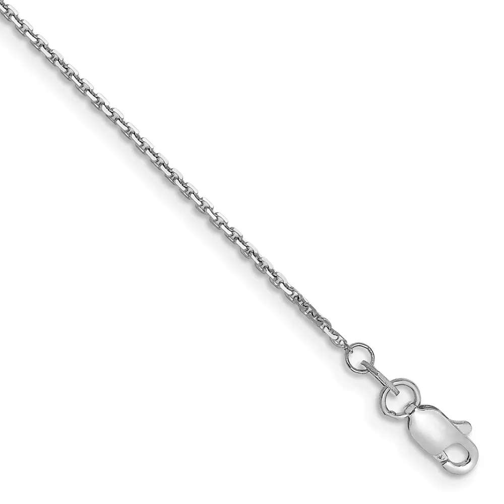 14k WG 1.2mm D /C Cable Chain nan