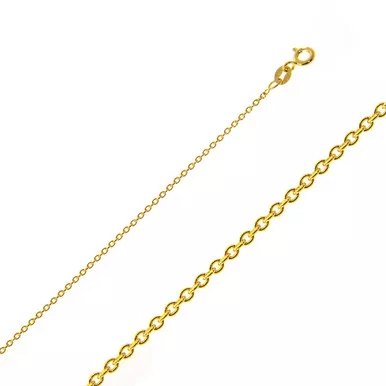 18k Yellow Gold Rolo (cable) Link Chain 0.7mm26 Inches