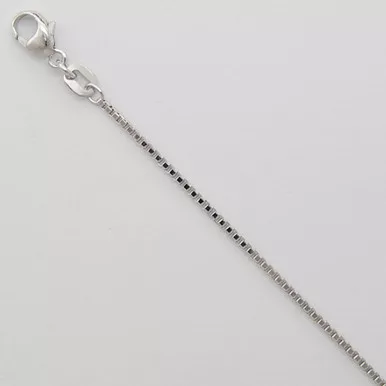 950 Platinum Box Chain 1.3mm Wide 22 Inches