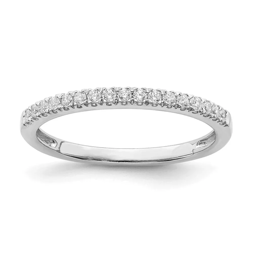 Pure Serenity 14k White Gold 1 /6 Ct. Lab Grown Diamond VS /SI Wedding Band Ring