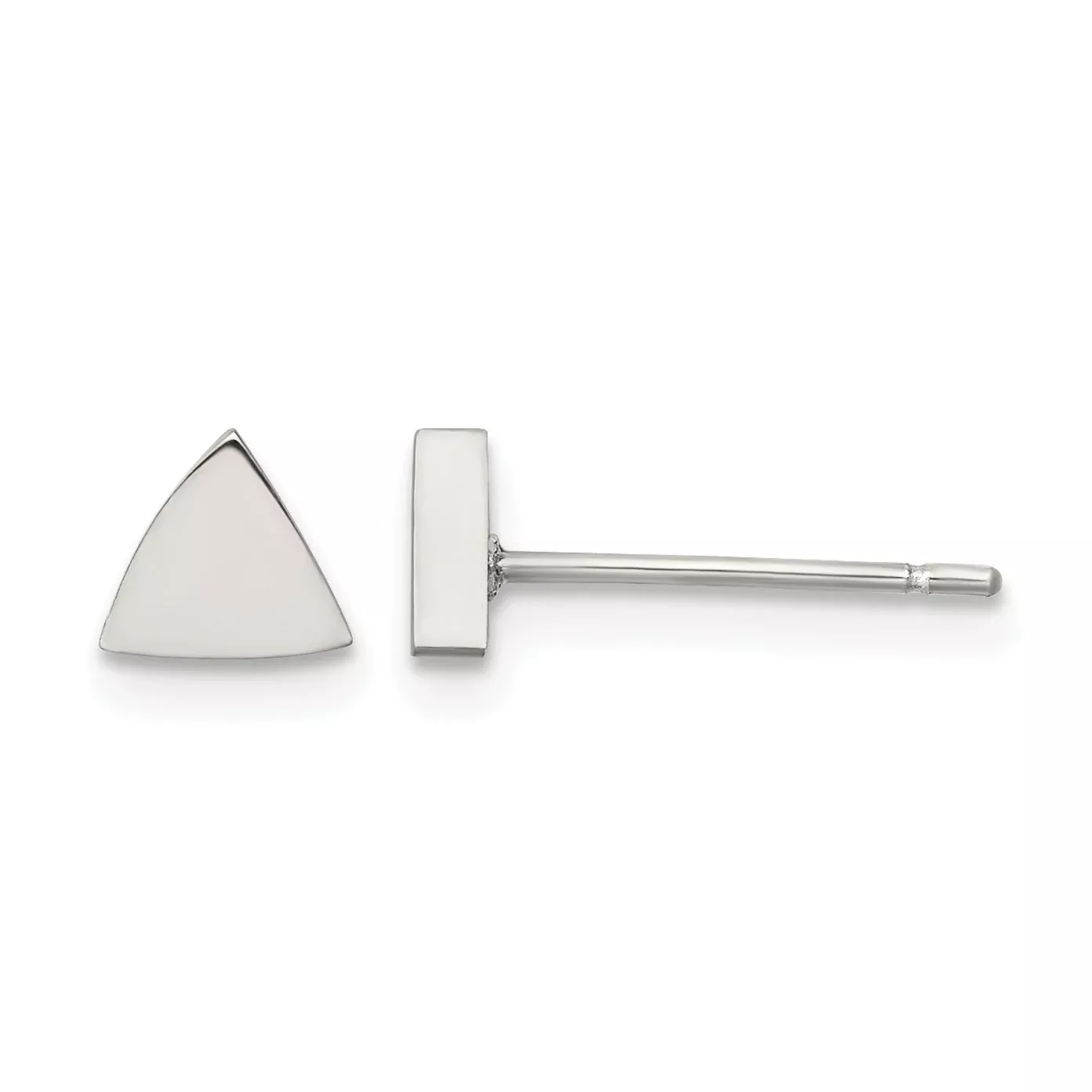 Stainless Steel Button Earrings for Women