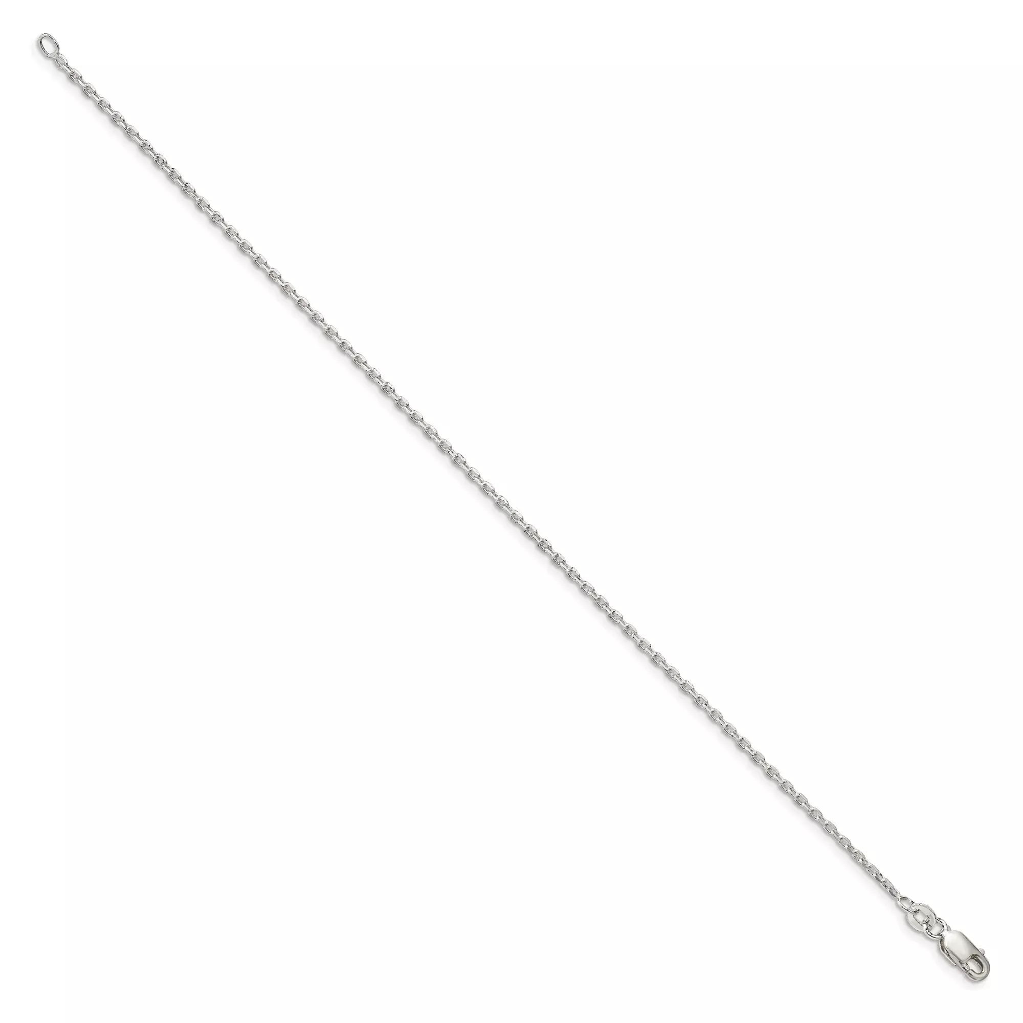 Sterling Silver Cable Chain Bracelet, 1.5 mm