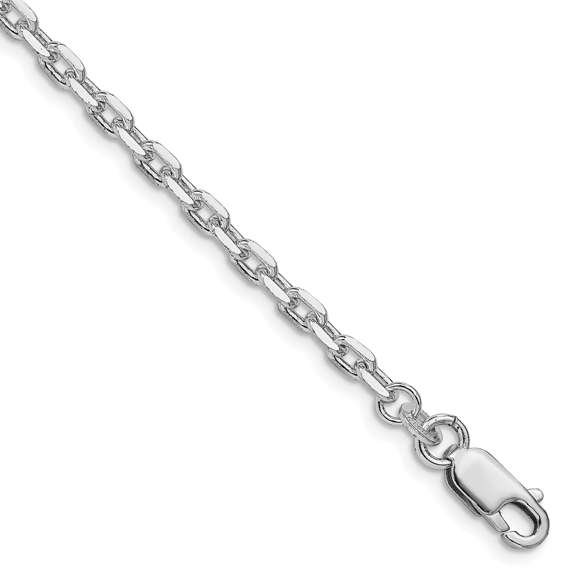 Sterling Silver Cable Chain Bracelet, 3.25 mm