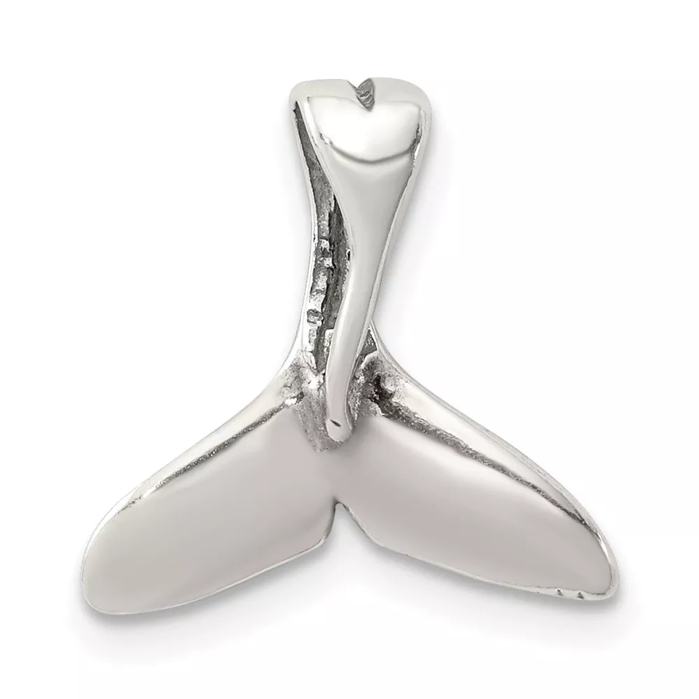 Sterling Silver Small Whale Tail Pendant