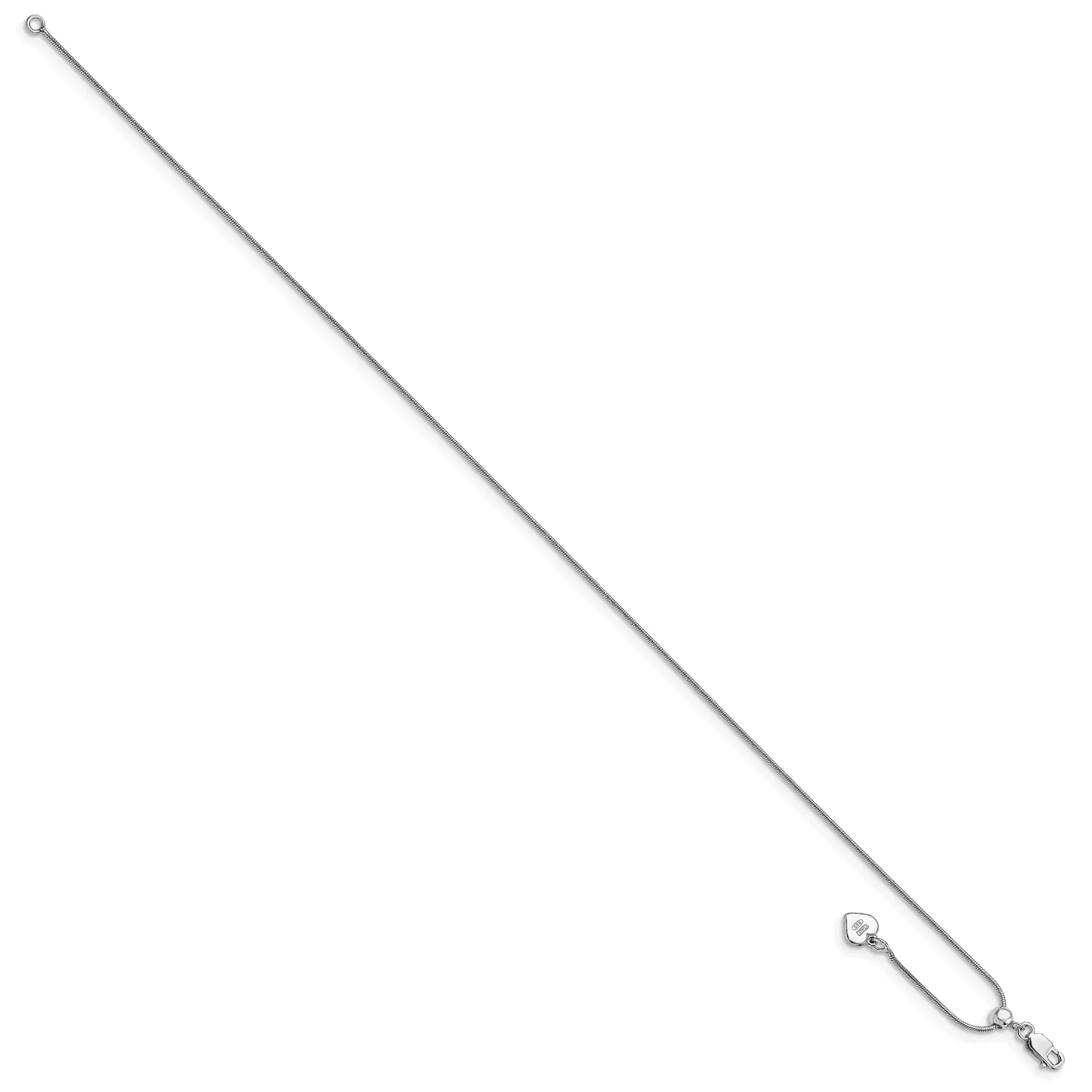 Sterling Silver Snake Chain Necklace, 0.95 mm