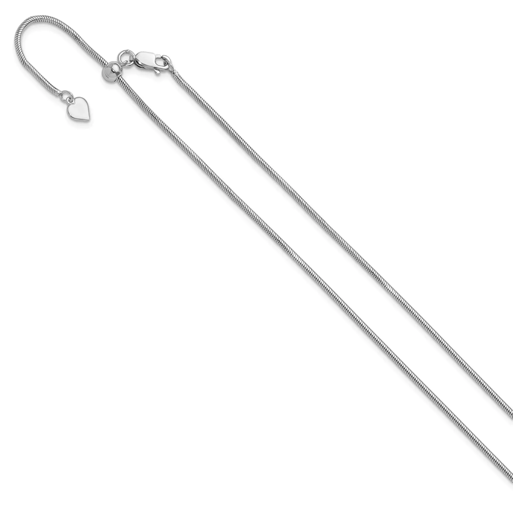 Sterling Silver Snake Chain Necklace, 1.6 mm