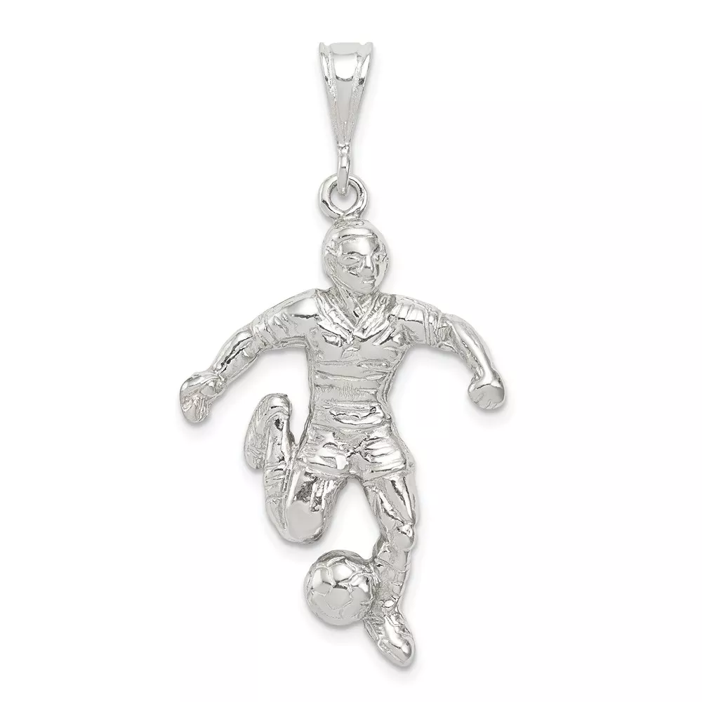 Sterling Silver Soccer Player Charm
