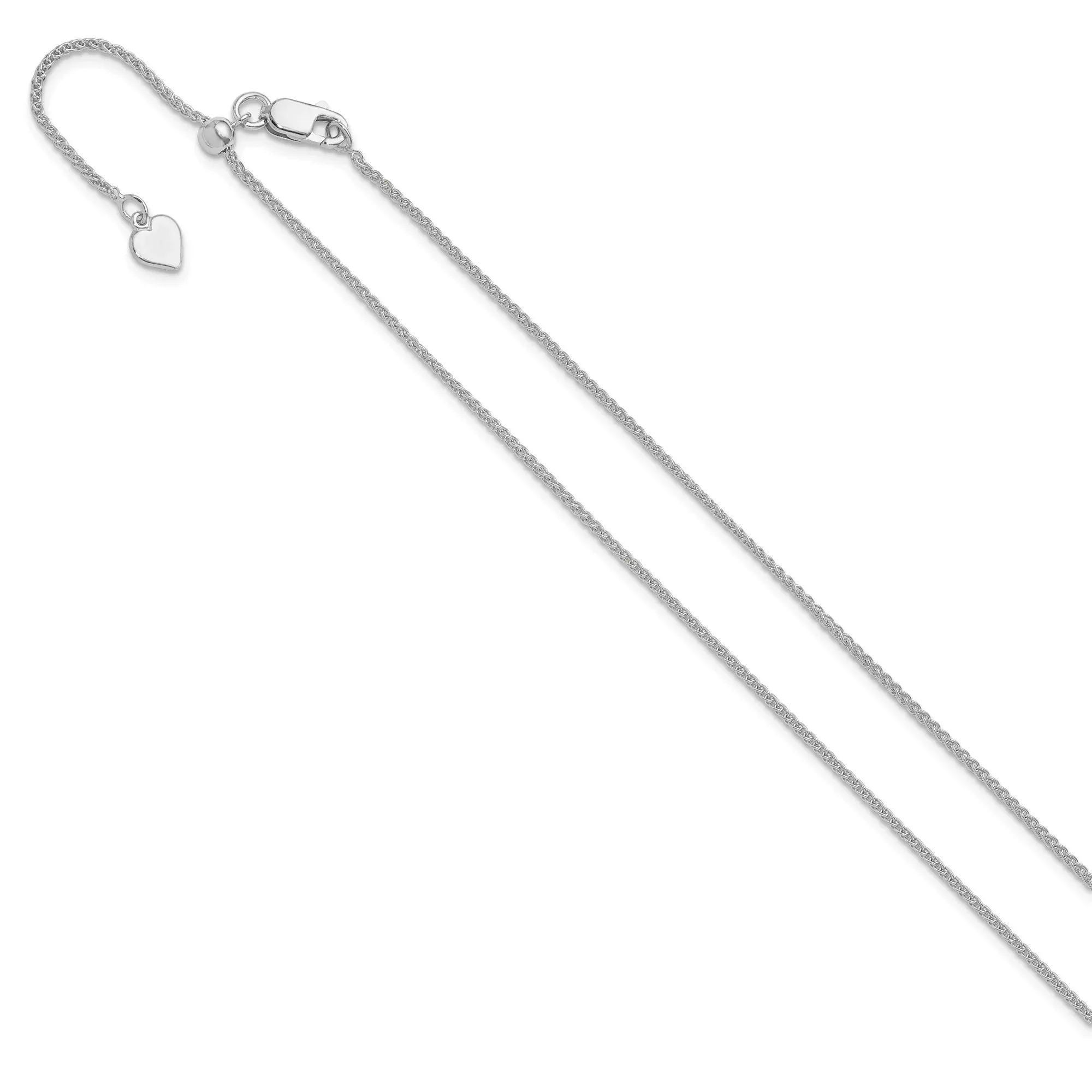 Sterling Silver Spiga (wheat) Chain Necklace, 1.3 mm