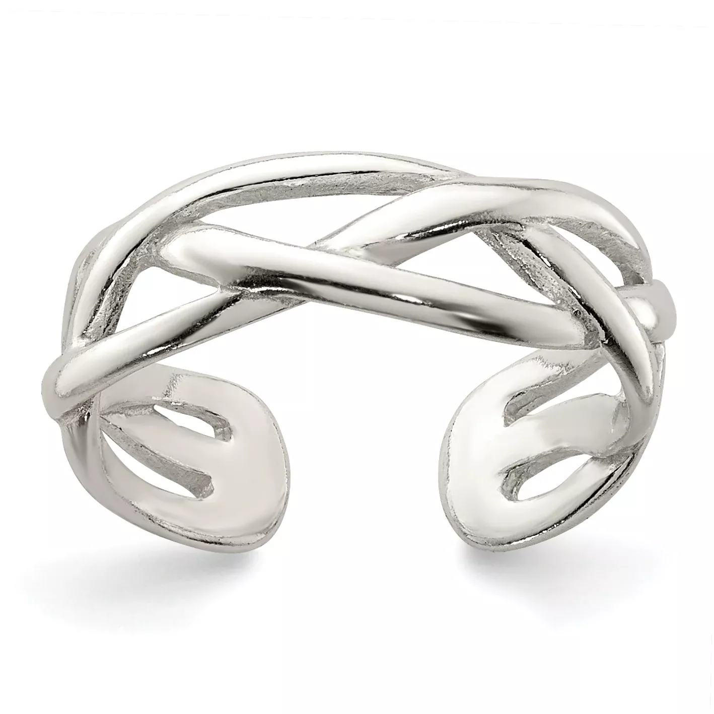 Sterling Silver Woven Toe Ring